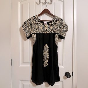 Women’s Buddy Love Floral Accent Black Dress